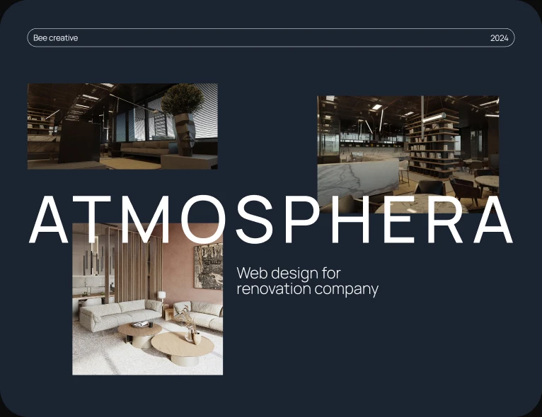 ATMOSPHERA: дизайн сайта компании по ремонту интерьеров